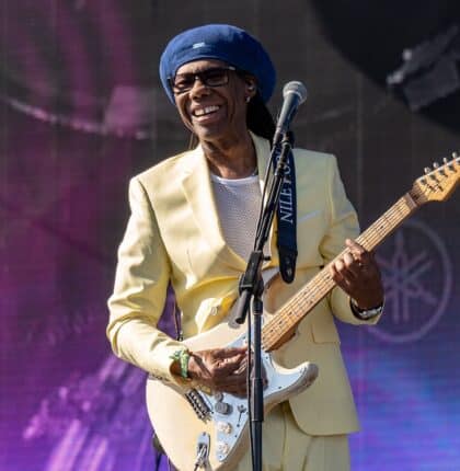 Nile Rodgers playing at Coachella.