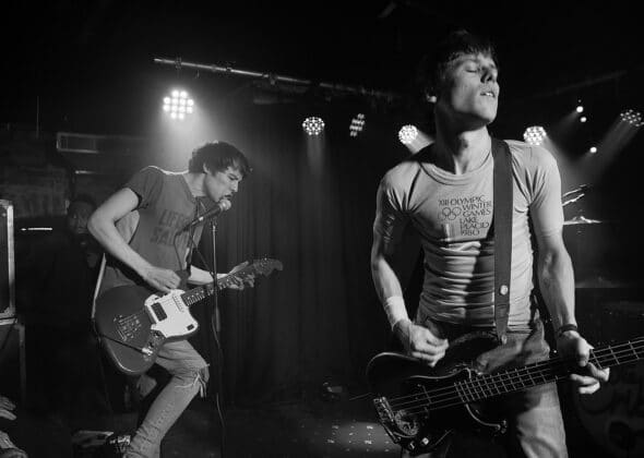 The Cribs playing live